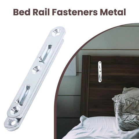 Wood Bed Rail Brackets And Connecting Fittings 5.1 Inch Zinc Round Bed Hooks Set Of 4 For Side Rails To Headboard And Footboard Attachment Durable Galvanized Steel