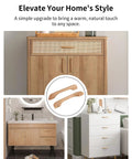 2 Pack Solid Beech Wood Cabinet Pulls With 5 Inch Hole Centers 128mm And 6.29 Inch Overall Length 160mm Bridge Style on cabinets