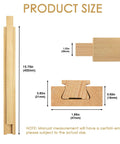 Beech Wood Drawer Slides Replacement Kit With Center Mount Track 15.7 Inches, size illustration with dimensions listed.