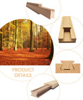 Beech Wood Drawer Slides Replacement Kit With Center Mount Track 15.7 Inches Undermount Glides shown in detail