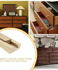 Beech Wood Drawer Slides Replacement Kit With Center Mount Track 15.7 Inches Undermount Glides in furniture setting