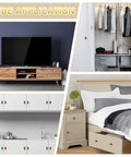 Various home applications of Beech Wood T Bar Drawer Pulls 4 Pack With Silver Base Screws Single Hole Cabinet Handles