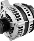 Beefy 140 Amp 12V High Output Alternator Replacement For 2001 Through 2007 Dodge Town And Country Voyager Grand Caravan 3.3L 3.8L Engines CW Rotation 6 Groove Pulley 4210000011 13871 Fits 12V Electrical System, front view