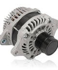Beefy High-Output Alternator For 2009-2018 Journey 2.4L L4 Four-Cylinder shown front view with 6S pulley and external regulator.