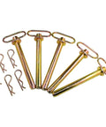 5 Pack Beefy 251540 Hitch Pin 30281E1, 3 Quarter Inch Diameter, Six And A Quarter Inch Usable Length, Heavy Duty Tractor Pin