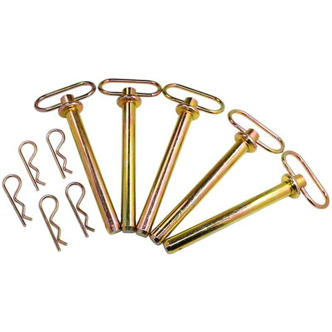 5 Pack Beefy 251540 Hitch Pin 30281E1, 3 Quarter Inch Diameter, Six And A Quarter Inch Usable Length, Heavy Duty Tractor Pin
