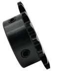Side view of Beefy 35B16 Roller Chain Sprocket Type B With Sixteen Teeth And Three Quarter Inch Bore For ANSI 35 Chain.