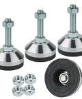 Beefy Heavy Duty Leveling Feet For Machines And Workbenches With 2.36 Inch Base And M12 Thread WUEIBUZUDAO 1300 Lb Capacity 4 Pack