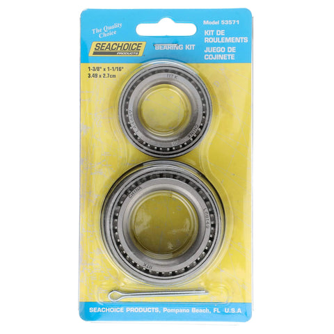 Beefy Boat Trailer Wheel Bearing Kit For 84 Spindle With Two Bearings And Races, Double Lip Seal AE2592N, Cotter Pin Included in packaging
