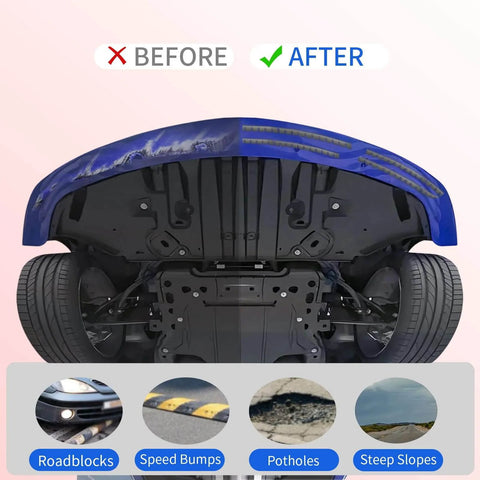 DIY Front Bumper Protector Kit With Preinstalled Tape Universal Bumper Guard For Lowered Cars Anti Scratch Shield demonstration