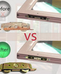 Comparison of old and new 2 Pack Sliding Glass Door Rollers Replacement, 1-1/4" Steel Ball Bearing Patio Door Wheels