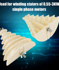 Beige Plastic Single Phase 6 Layer Coil Wire Winding Mold For Stator With Adjustable Winding Range And High Precision No Welding