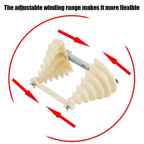 Beige Plastic 6 Layer Single Phase Motor Coil Wire Winding Mold With Metal Base For 0.55 To 3 kW Electrical Repair