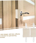 12 Piece No Drill Door Slam Stopper Silencers For Toddlers Easy Install Quiet Bedroom And Living Room Door Noise Reduction