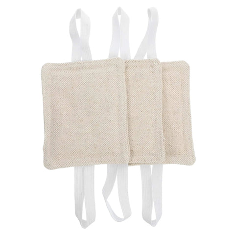 Enjoy a quieter home or classroom with tool-free door silencers and slam stoppers, 9-piece beige set, soft fabric cushions.