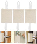 9 Piece Door Silencers No Drill Door Slam Stoppers For Nursery Easy Install Silent Latch Covers, shown on door knobs