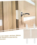 Three Pack Door Slam Stoppers Silencers for Doors Prevent Slamming with Easy No Drill Installation Attach to Door Knobs Without Tools