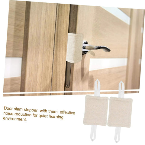 3 Piece Door Slam Stopper Set For Noise Reduction And Door Protection Easy Install Silencers on wooden bedroom door handle.