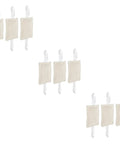 9 Piece Door Slam Stopper Silencer Set For Noise Reduction And Quiet Learning Environments Easy No Tool Installation Without Drilling Protects Doors And Surfaces While Preserving Concentration In Home Office Classroom, beige fabric with straps