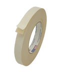 Beige Double Sided Flatback Paper Tape 1 Inch By 36 Yard Ideal For Golf Grips Making And Repairs shown in roll form
