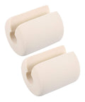 Two Pack Pinch Door Safety Stopper Silencer Set With Finger Protector And Door Guard for Quiet Noise Reduction, beige NBR