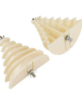 Beige plastic six-layer Coil Wire Winding Mold for single phase motors and home DIY projects, showing concentric winding guide