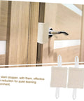 Enjoy a quieter home or classroom with tool-free door silencers and slam stoppers on wooden door handle for noise reduction.