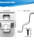 Premium four pack belt clips crafted from 304 stainless steel with screws for reliable 20V tool attachment, offering corrosion resistance
