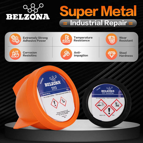 Belzona 1111 Super Metal Epoxy Kit For Metal Repair Pipe Tank Or Pump Solvent Free Built Tough Heavy Duty Strength And Lasting Protection