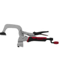 Beefy Pro Grade 6 Inch Bench Clamp With Non Marring Pad For T Tracks And Clamp Tables Milescraft Compatible, 6 Inch Reach