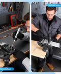 3 Inch Bench Vise Heavy Duty Clamp On With Anvil And 360 Degree Swivel Base used for electronics repair and metalworking
