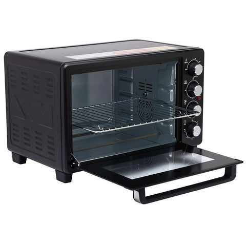 HotCoat PCS-250 Powder Coating System And Benchtop Oven Kit with open oven showing interior rack and controls