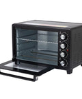 Benchtop oven from HotCoat PCS-250 Powder Coating System And Benchtop Oven Kit with 120V operation, open door showing interior space.