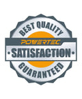 POWERTEC Satisfaction Guaranteed badge for Hardened Steel Dowel Pins Three Eighths Inch Heat Treated And Precisely Shaped For Accurate Alignment
