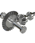 Bevel Gear 0.8 Module 1To1 15 Teeth Pinion 4mm Hole 4mm Shaft 45 Steel Black, installed in machinery setup.
