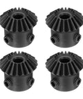 Bevel Gear Set 1 Module 1 To 1 20 Teeth 5mm Bore 90 Degree Pinion 4 Pieces, 45# steel gears close-up view