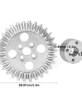 Beefy Bevel Gear Set For FRC Robots Zinc Alloy Aluminum Bearing 22mm shown with dimensions in front view