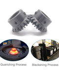 Bevel Gear Set 1M 20 Teeth 90 Degree Steering 2 Pcs M5 Fixing Hole 5mm Shaft with manufacturing process