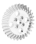 Front view of Beefy Bevel Gear Set For FRC Robots Zinc Alloy Aluminum Bearing 22mm, showcasing zinc alloy material and 30 teeth design.