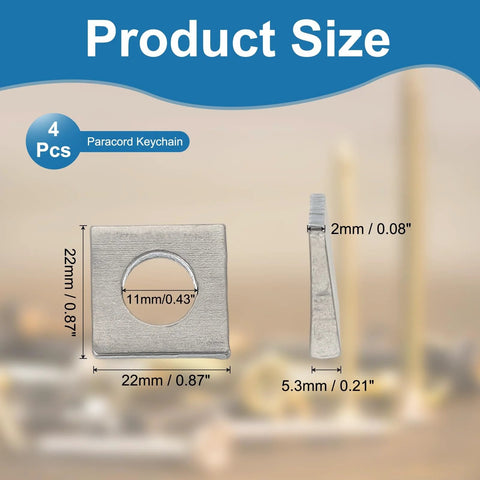 Beveled Square Washers M10 Stainless Steel Shim Leveling Wedge Washers Silver dimensions and thickness display
