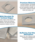 Beveled Square Washers M10 Stainless Steel Shim Leveling Wedge Washers Silver with beveled edges, corrosion-resistant material.