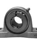 Front view of 1 Each Accu-Loc Stainless Pillow Block UE205-16MZ20 Concentric Lock Collar with MP205 Cast Iron Housing and Sealed Ball Bearing.