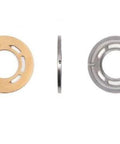bi-Directional Valve Plate Compatible with 18 sauer sundstrand Pump, Motor HPX 3102161 replacement for repairs, front and side view