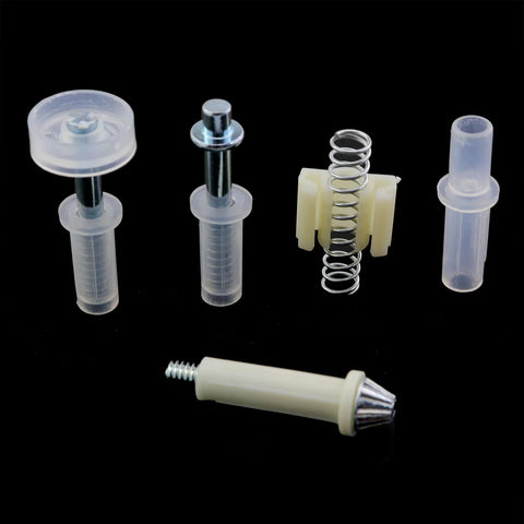 Bi-Fold Door Hardware Sliding Guides Set 10 Pieces For Bi-Fold Closet And Accordion Doors Repair Replacement Kit on black