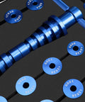 Bicycle Bearing Press Set with blue anodized tools, Bike Tools for Wheels/Hub BB Axis Installation Universal Repair Kit