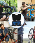 Cyclists using Bicycle Bearing Press Set, Bike Tools for Wheels/Hub BB Axis Installation Universal Repair Kit on cycle frames