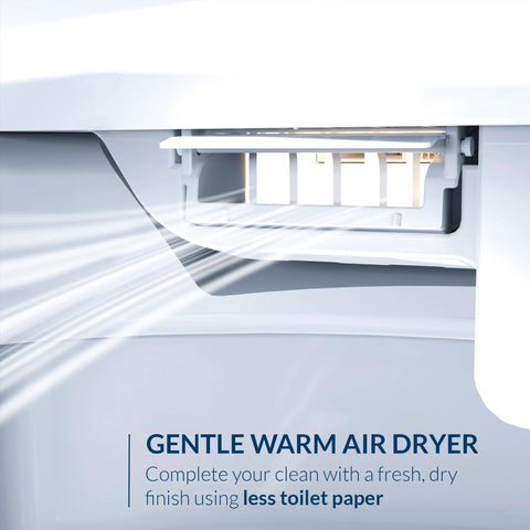 USPA Pro Modern Bidet Seat With Heated Seat And Dryer, showing warm air dryer feature, close-up view