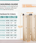 Bifold Barn Door Hardware Kit 48 Inch Track Heavy Duty Sliding System For Up To Four Eleven And A Half Inch Panels DIY Use