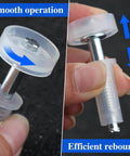 Close-up of guide wheel from Bifold Door Hardware Kit 2 Pack Bi-fold Sliding Closet Door Hardware Kit, showing smooth operation.
