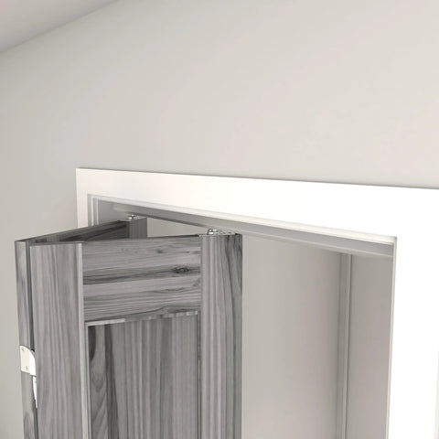 36 Inch Bifold Door Hardware Kit For Two Doors In Aluminum Top Mounted Sliding Barn Door System For Home Use Installed